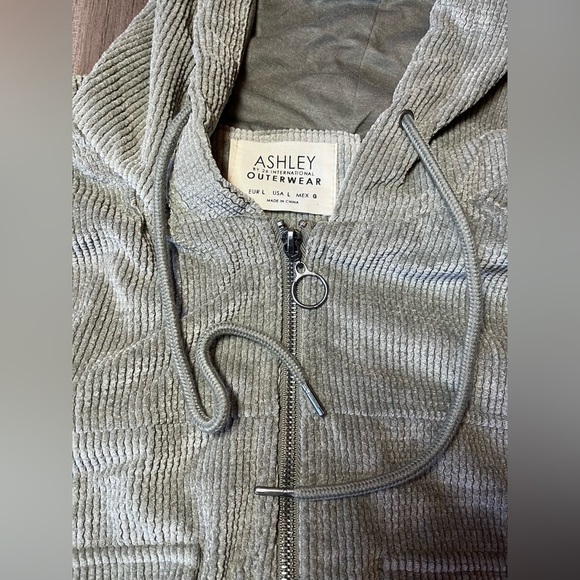 ASHLEY BY 26 Sage Crop Jacket With Cargo Pockets SZ L - Picture 9 of 14